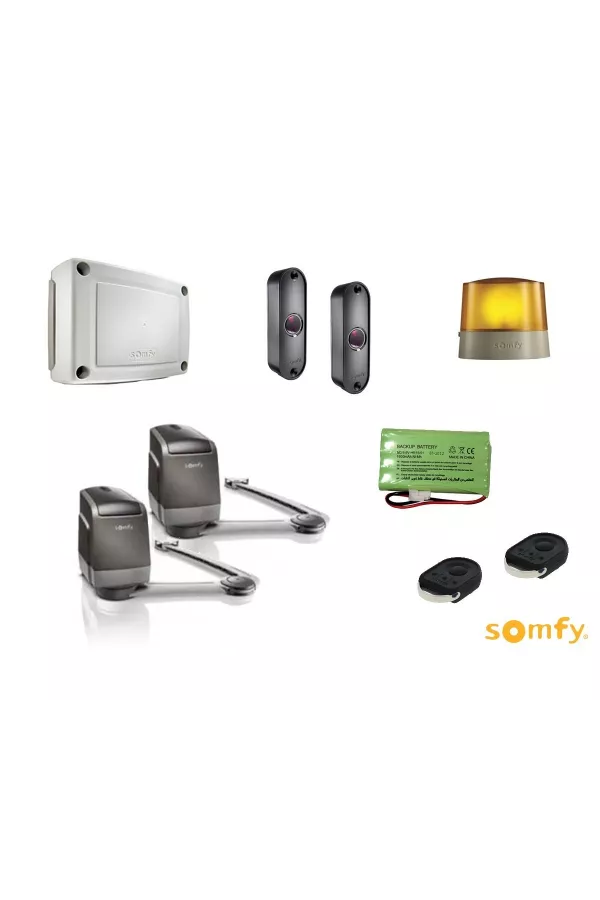 Moteur portail battant - AXOVIA 3S io - PACK CONFORT - SOMFY 1216596