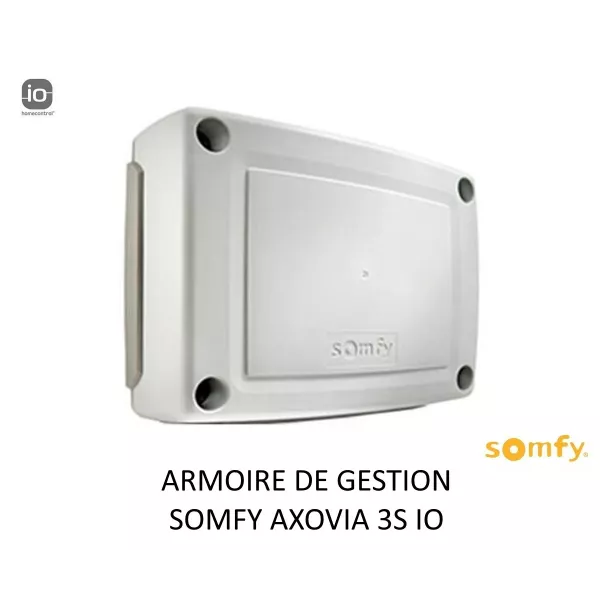 Pack Motorisation Portail Battant Somfy Axovia 3S IO Comfort - 2 Vantaux, Batterie Secours, Télécommandes