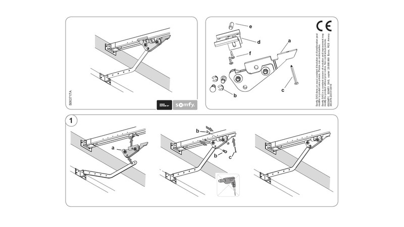 Motorisation Dexxo Pro 3S IO 800 - detail tete moteur et rail | Normandie