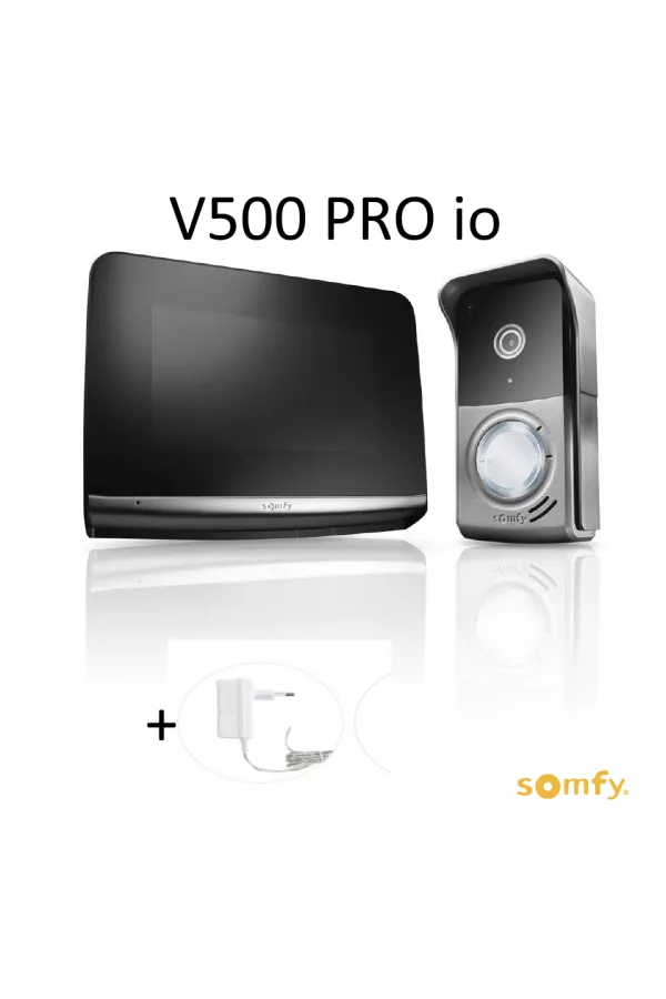 Visiophone Somfy V500 PRO io Bloc Secteur – moniteur 7 pouces