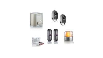 Moteur Somfy Elixo Smart io — kit complet Pack Confort (moteur, télécommandes, cellules, feu, batterie)