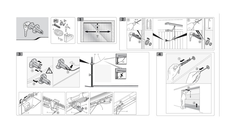 DÃ©verrouillage extÃ©rieur, dÃ©brayage moteur, pour porte... — vue latérale en Hauts-de-France