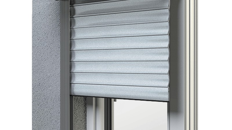 Volet roulant, coffre pan coupé