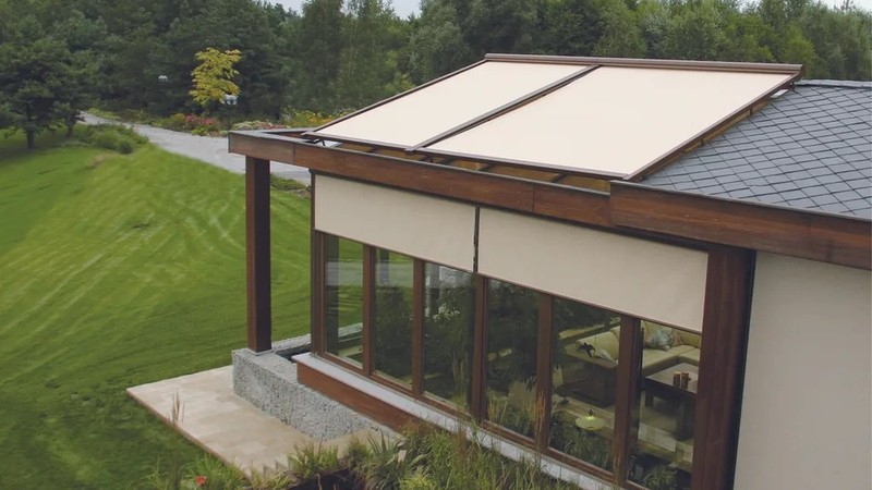 Store Veranda Exterieur Coffre Pour Verriere et Toiture