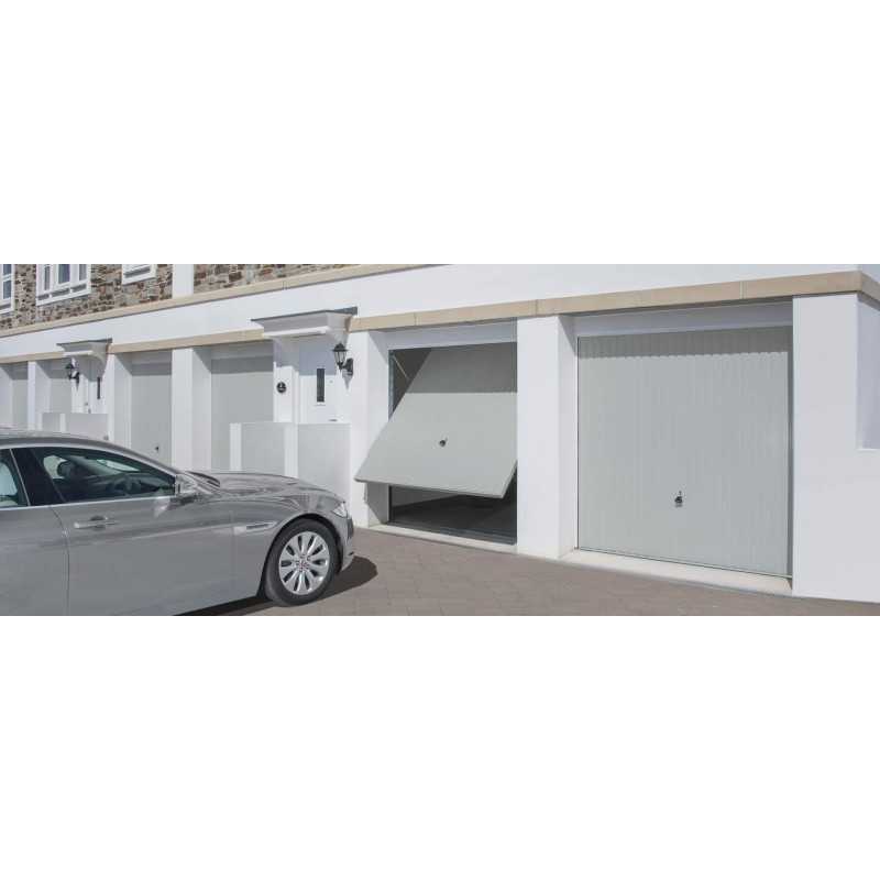 Porte basculante de garage avec portillon