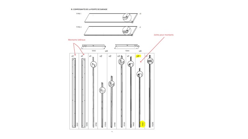 Verrou 4 points porte de garage battante - detail points de verrouillage | Pays de la Loire