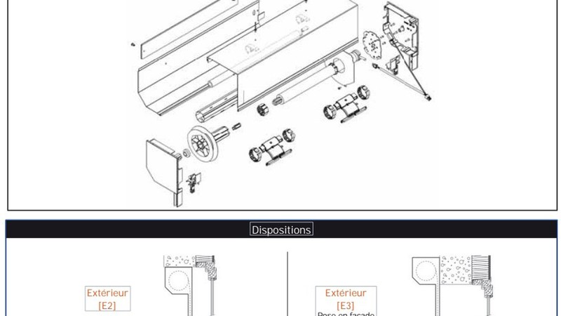 Volet roulant rÃ©novation  - Solaire — pose en situation sur façade en Normandie