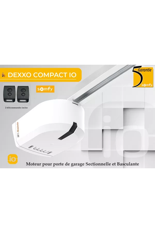 Kit motorisation chaine pour porte de garage avec rail - vue de face | Pays de la Loire