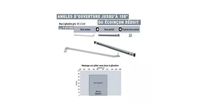 Adaptation bras glissière Somfy 9019893 – Axovia Multipro 3S
