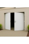 Porte de garage battante PVC avec grilles de ventilation sur mesure - vue de face | Provence-Alpes-Cote d'Azur