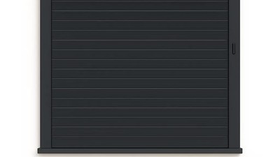 Volet roulant aluminium a manoeuvre manuelle - vue de face | Normandie