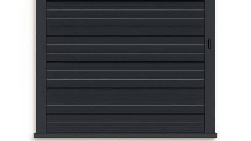 Volet roulant aluminium a manoeuvre manuelle - vue de face | Normandie