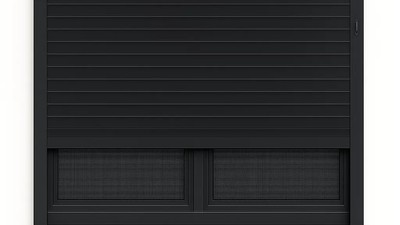 Volet roulant aluminium solaire autonome - vue de face | Nouvelle-Aquitaine