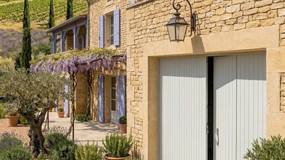 Porte de garage battante sur mesure en PVC | 4 battants ouverture intérieure