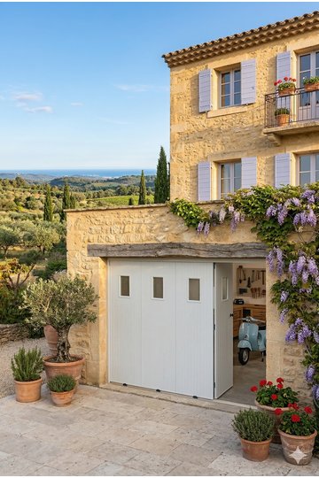 Porte de garage coulissante PVC sur mesure | Occitanie