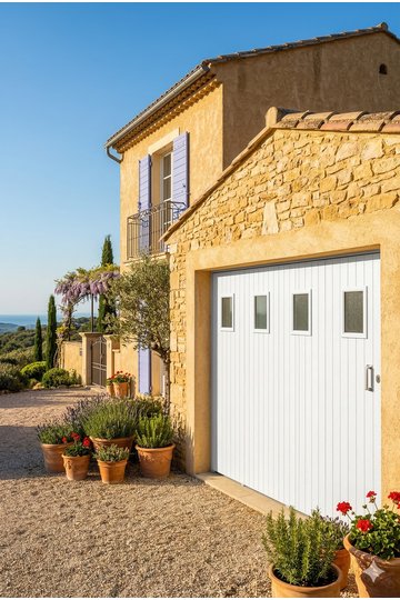 Porte de garage coulissante PVC sur mesure | Grand Est