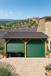 Porte de garage enroulable aluminium 77 isolee avec moteur - carport double en Provence