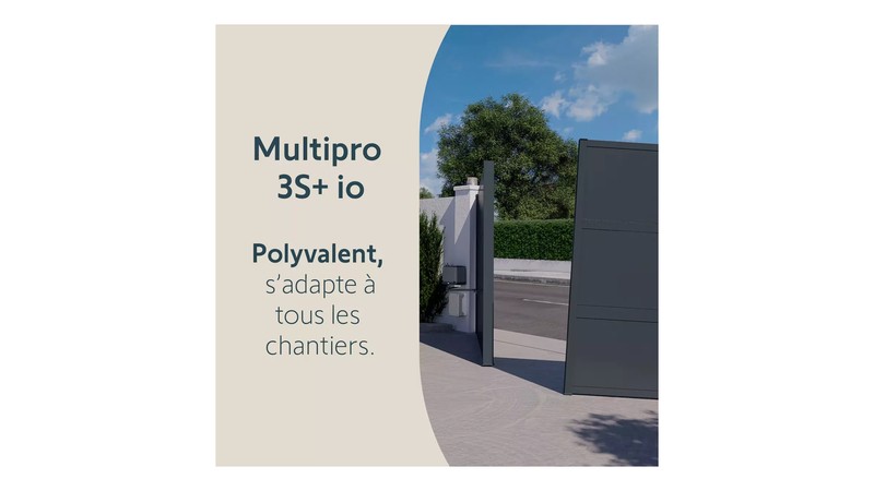 Moteur Somfy Multipro 3S+ io — polyvalent, s'adapte à tous les chantiers