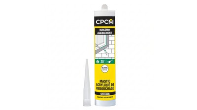 Mastic acrylique 300 ml blanc - CPCM