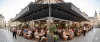 Store banne double-pente Professionnel CHR - grande terrasse de restaurant urbain panoramique