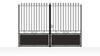 Portail Battant Acier - Dimensions Couleurs au choix - Dreux