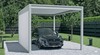 Pergola bioclimatique aluminium en carport - abri de voiture sur mesure
