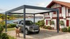 Carport aluminium en bord de mer - abri voiture avec vue sur l'océan