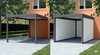 Carport aluminium adossé à une villa contemporaine - abri voiture sur mesure