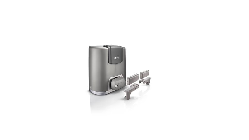 Moteur Somfy Elixo 3S+ io avec pattes de fixation et crémaillère