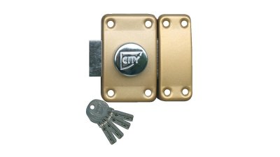 Verrou de sûreté ISEO City R6 à bouton - s'entrouvrant avec les cylindres R6 - 5 clés