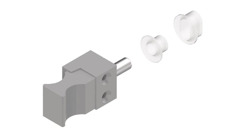 Verrou de condamnation 6218 blanc La Croisée DS pour baie coulissante aluminium