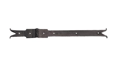 Penture droite à charnière queue de carpe 540 mm noir Torbel