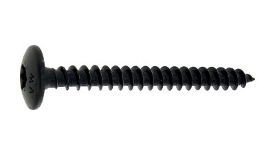 Vis de penture Torx acier zingué noir Ø 6 mm Viswood