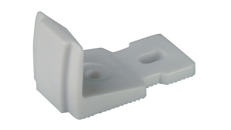 Butée d'espagnolette à visser aluminium noir Torbel