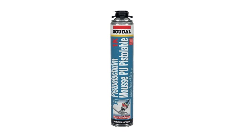 Mousse polyuréthane pistolable Soudafoam 1K 700 ml Soudal