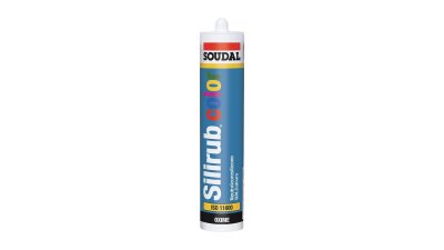 Mastic silicone neutre Silirub Color 310 ml Soudal