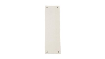 Plaque de propreté intérieure aveugle 250 x 70 mm aluminium anodisé argent