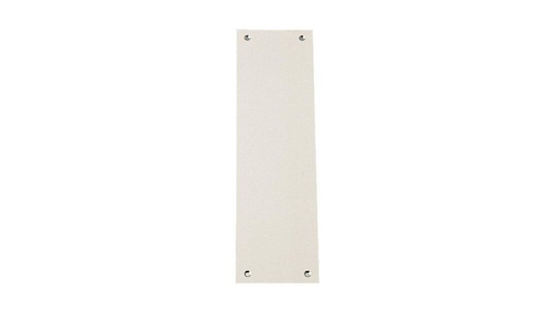 Plaque de propreté intérieure aveugle 250 x 70 mm aluminium anodisé argent