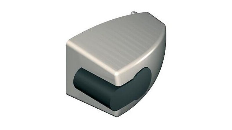 Butoir de vantail 6251 La Croisée DS pour baie coulissante aluminium, blanc ou argent