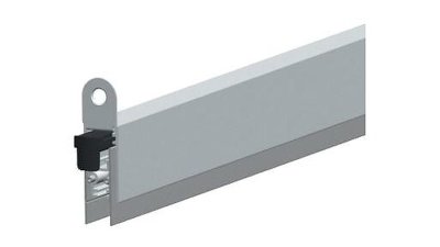Plinthe de bas de porte à joint silicone souple Optimal Seal Ellen aluminium 1030 mm