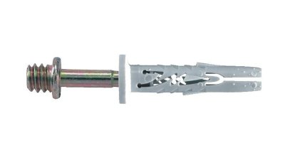 Chevilles à frapper nylon Spit Hit avec patte à vis - 6 x 32 mm - fixation de câbles et gaines - boîte de 100 - Spit