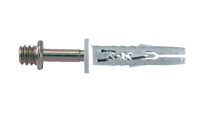Chevilles à frapper nylon Spit Hit avec patte à vis 6 x 32 mm boîte de 100
