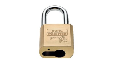 Cadenas pour demi-cylindre européen 116 Profi PC Niro Burg-Wächter anse inox 80 mm