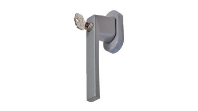 Levier de fenêtre à clé FG 110 aluminium argent ABUS