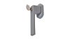 Levier de fenêtre à clé FG 110 aluminium argent ABUS