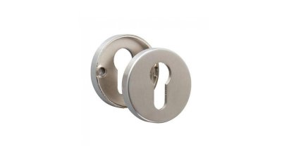 Rosace ronde de cylindre inox série EST clé I Normbau
