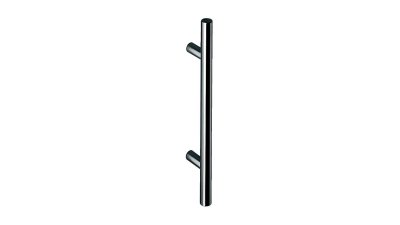 Poignée de tirage inox 304 STG 112 - tube Ø 32 mm, hauteur 400 mm, entraxe 200 - porte battante, avec fixation - Normbau