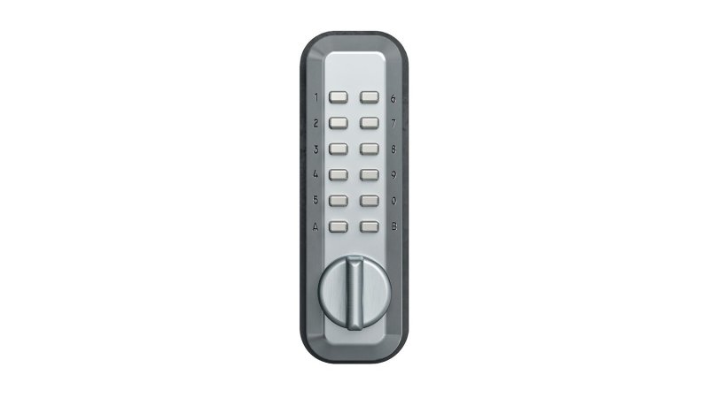 Verrou à code mécanique en applique 4200 Unitecnic gris métallisé