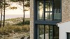 Porte-fenetre PVC 1 ouvrant oscillo-battant sur mesure Aluplast - maison en pierre sur la cote Atlantique