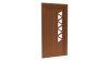 Porte d'entrée PVC modèle 030 – Semi-Vitrée Design, Triangles en Dents de Scie, visuel en finition bois